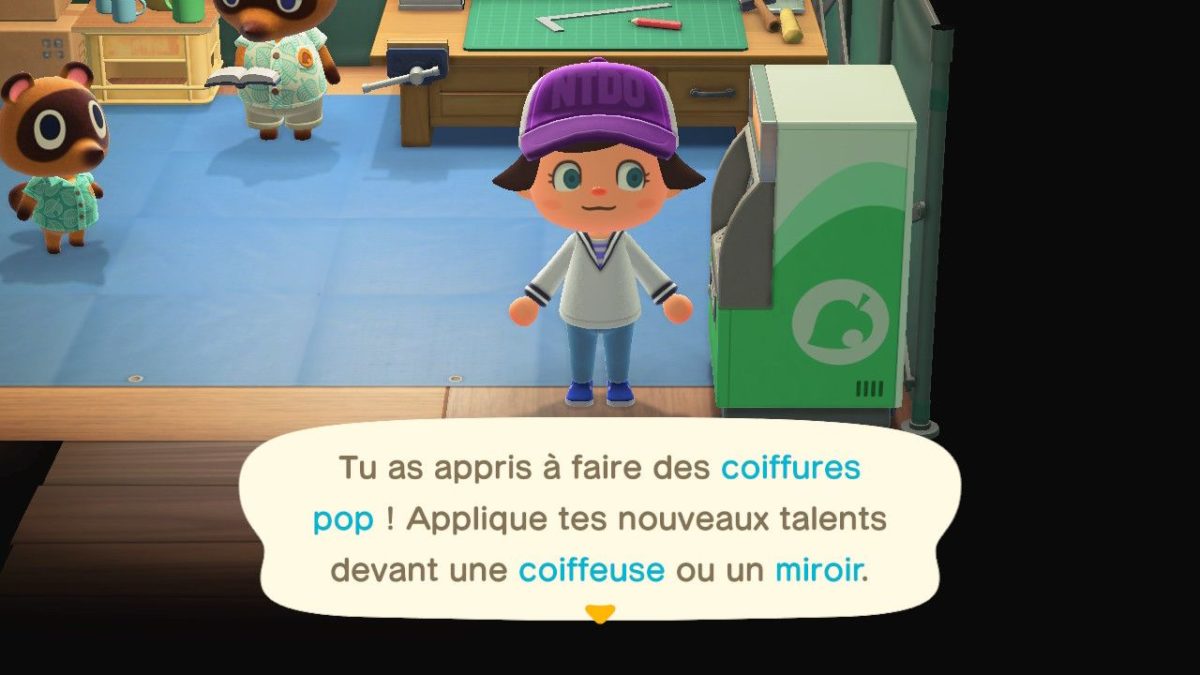 Changer de look : coiffures et visage dans Animal Crossing New Horizons