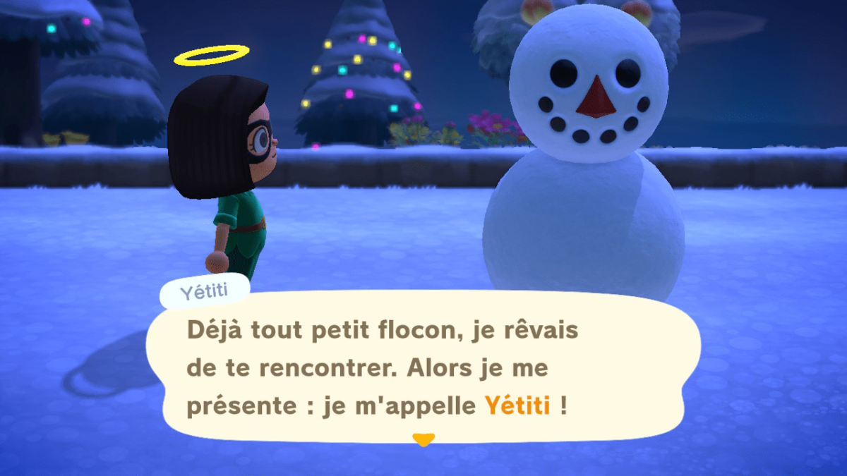 [GUIDE] Yétiti, le bonhomme de neige dans Animal Crossing New Horizons