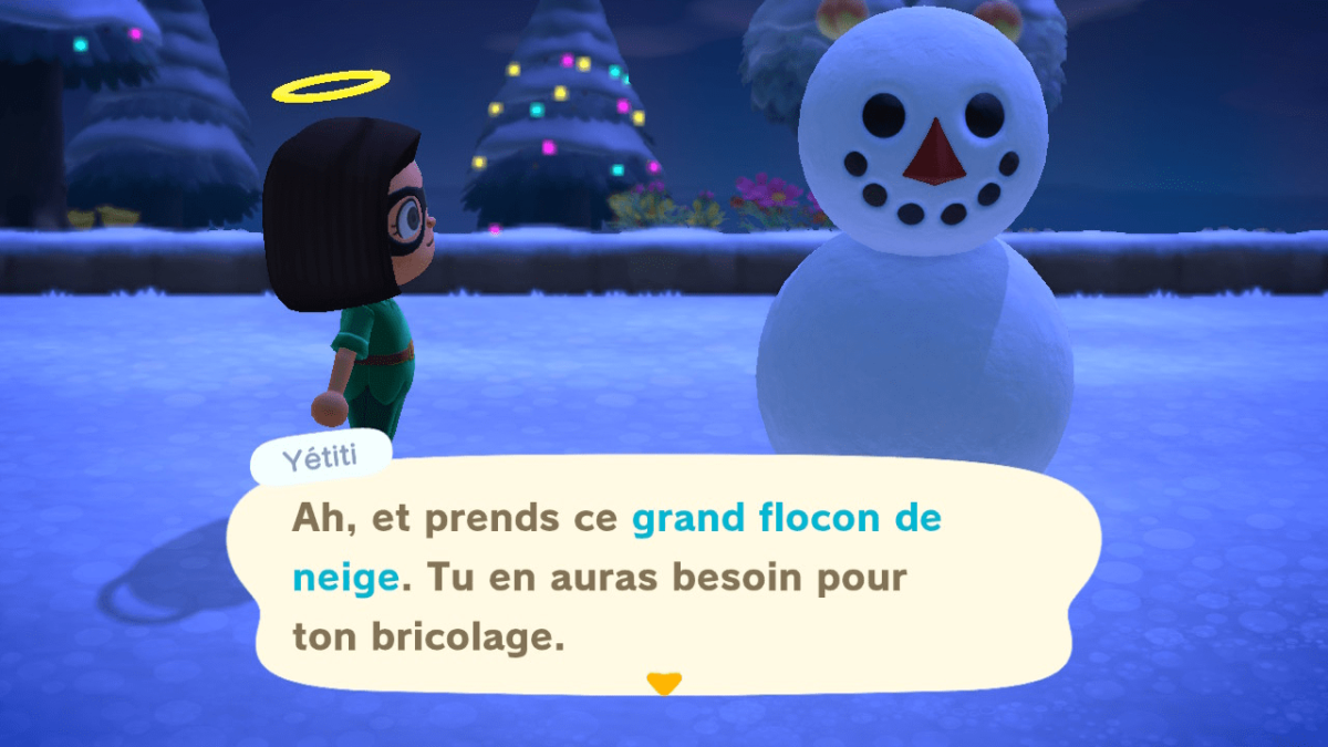 [GUIDE] Yétiti, le bonhomme de neige dans Animal Crossing New Horizons