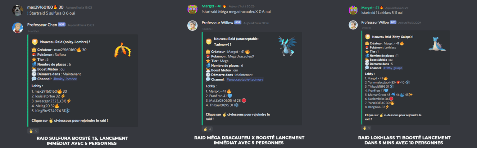 Bot Pour Raid Un Serveur Discord Discord - Raids Pokémon GO | Margxt