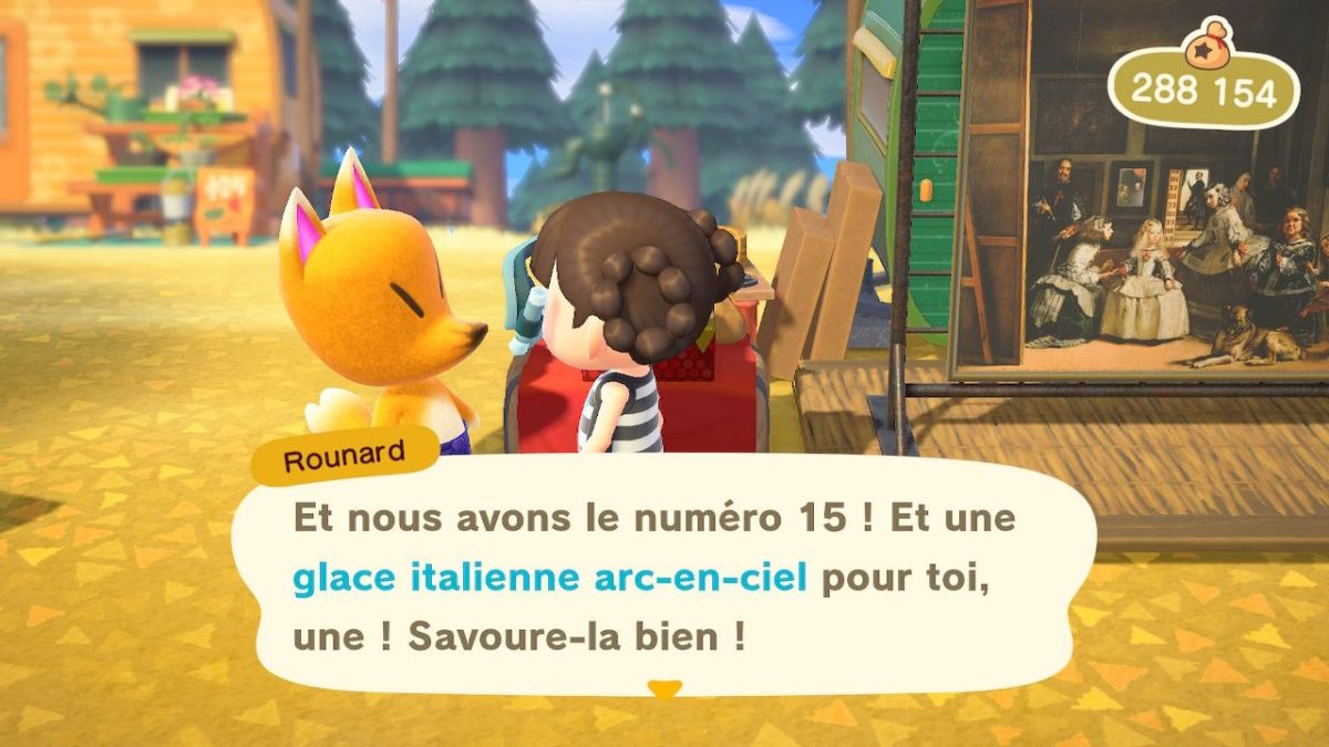 Rounard, le faussaire d'oeuvres dans Animal Crossing New Horizons