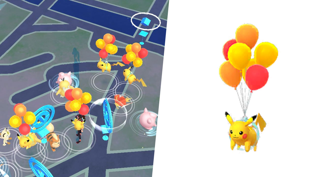 Gagnez des Pikachu volants avec des ballons rouges (Okinawa), maintenant  disponible dans Pokémon GO - Margxt