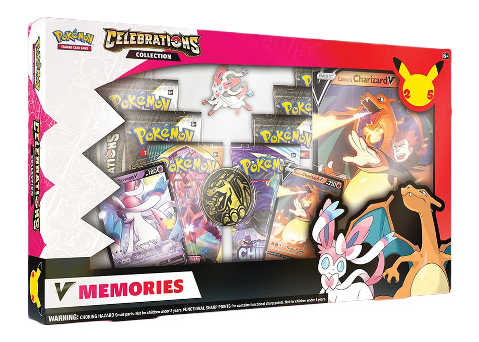 Coffret Pokémon 25 ans Célébrations Dracaufeu V de Peter