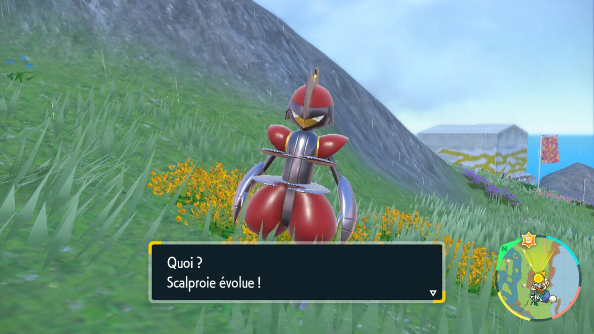 Trouver un Emblème du Général et faire évoluer Scalproie en Scalpereur dans Pokémon Écarlate et