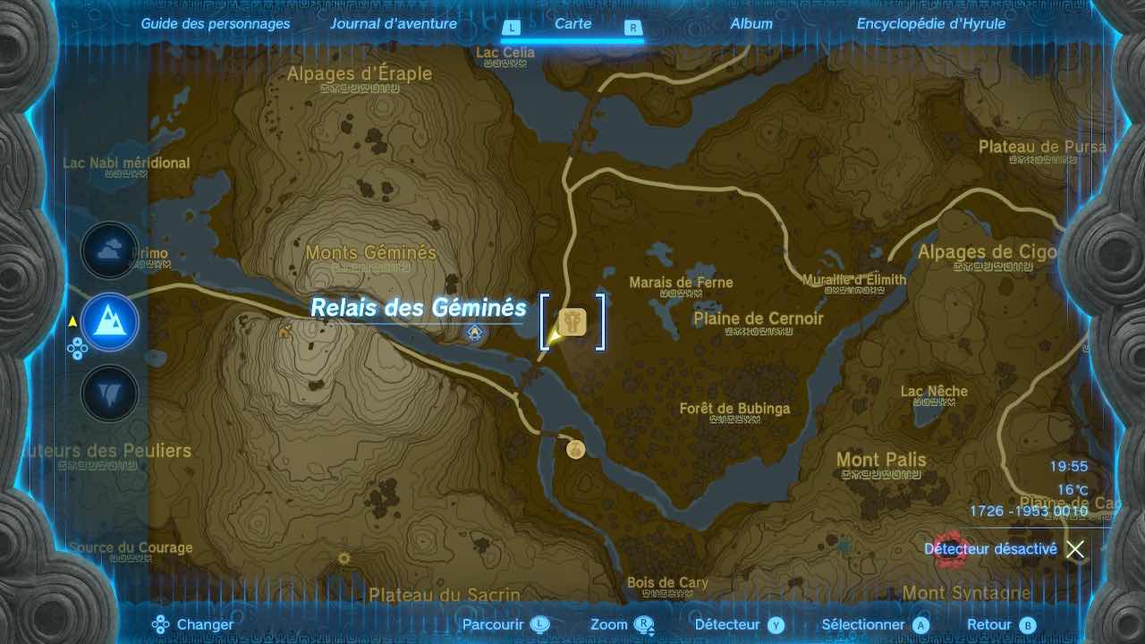 carte tour zelda totk