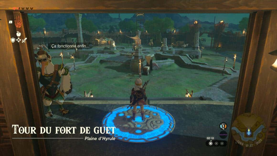 tour de la reconnaissance zelda