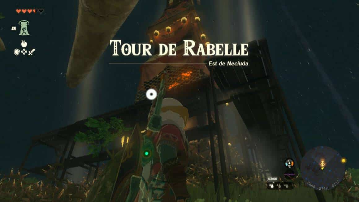 tour de la reconnaissance zelda