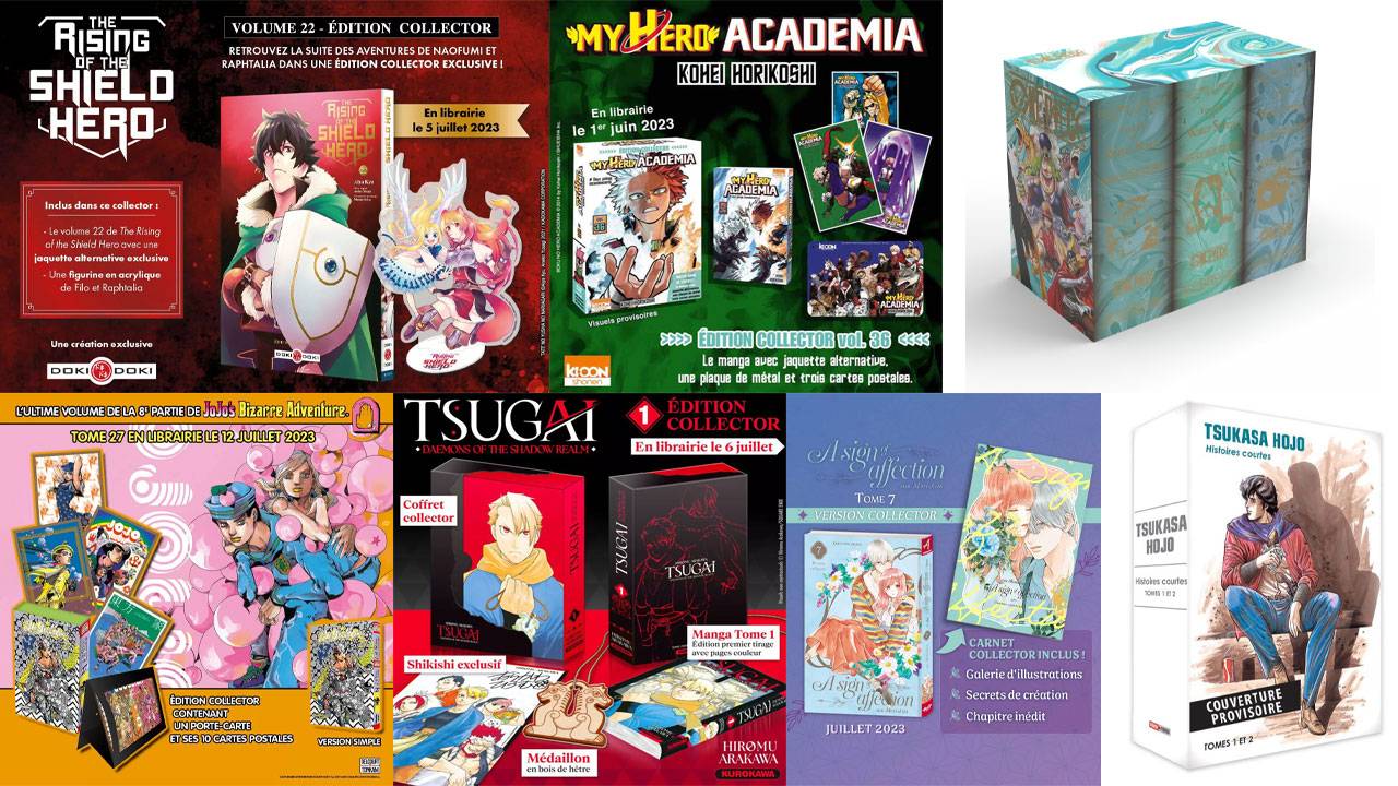 Planning des sorties des éditions collectors et limitées de mangas du mois  de juillet 2023 - Margxt