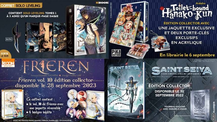 Planning des sorties des éditions collectors et limitées de mangas du mois  de septembre 2023 - Margxt