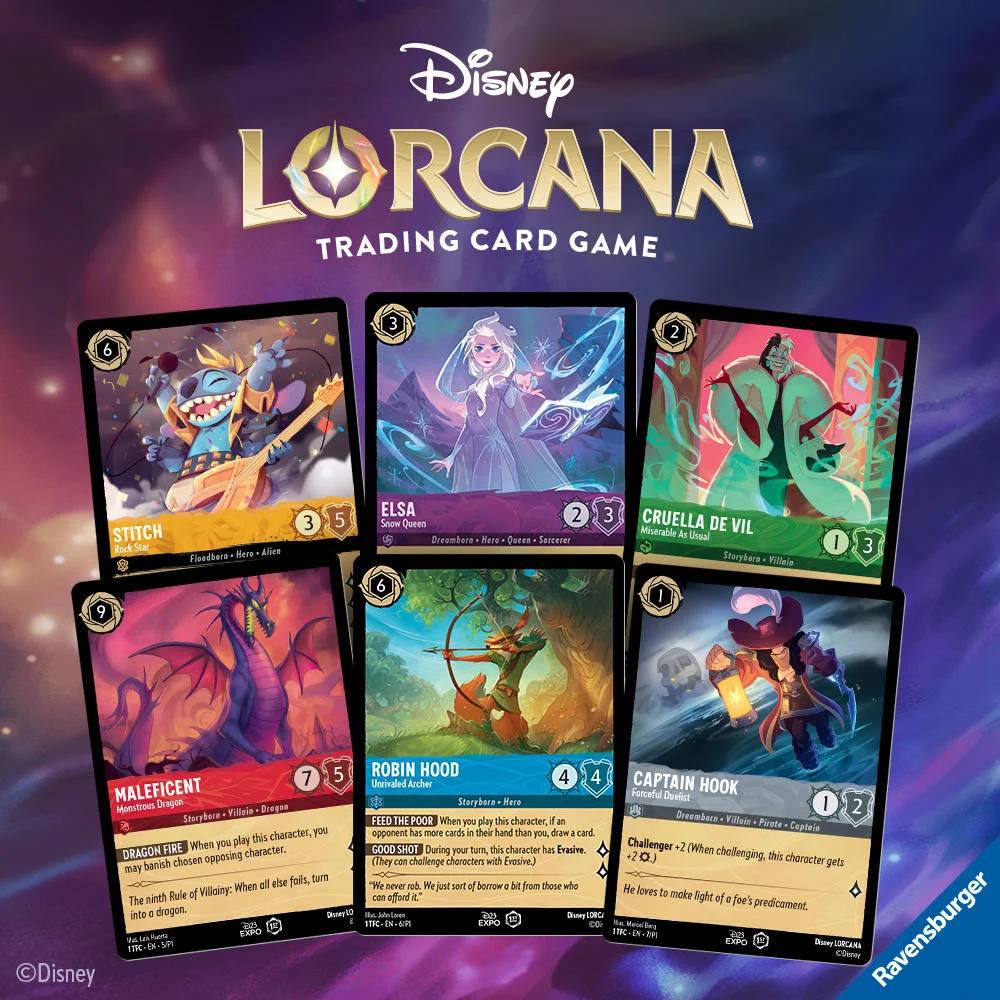 Disney Lorcana Rise of the Floodborn Trésor des Illumineurs jeu cartes