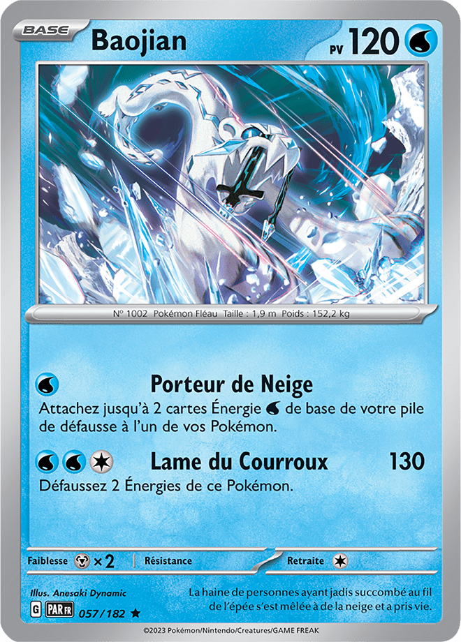 Cartes Pokémon. En exclusivité, voici deux nouvelles cartes de l'extension  Faille Paradoxe 