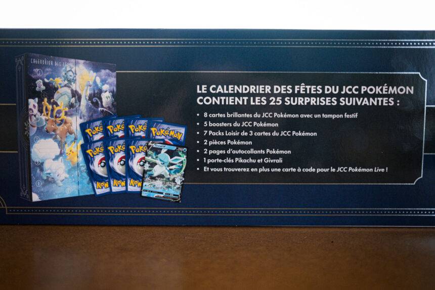 Calendrier de l'Avent 2025 Pokémon - Calendrier des fêtes
