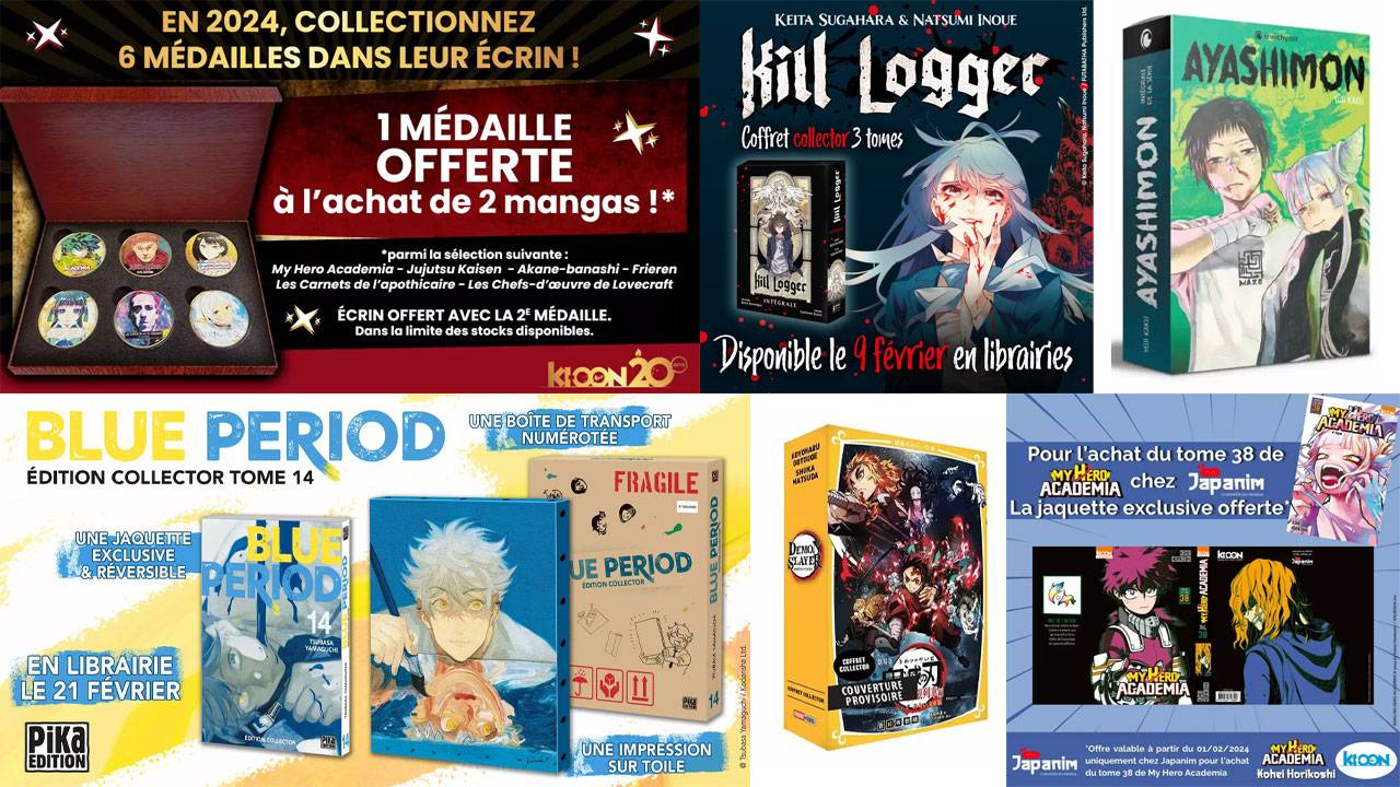 Planning des sorties des éditions collectors et limitées de mangas du mois  de juillet 2023 - Margxt