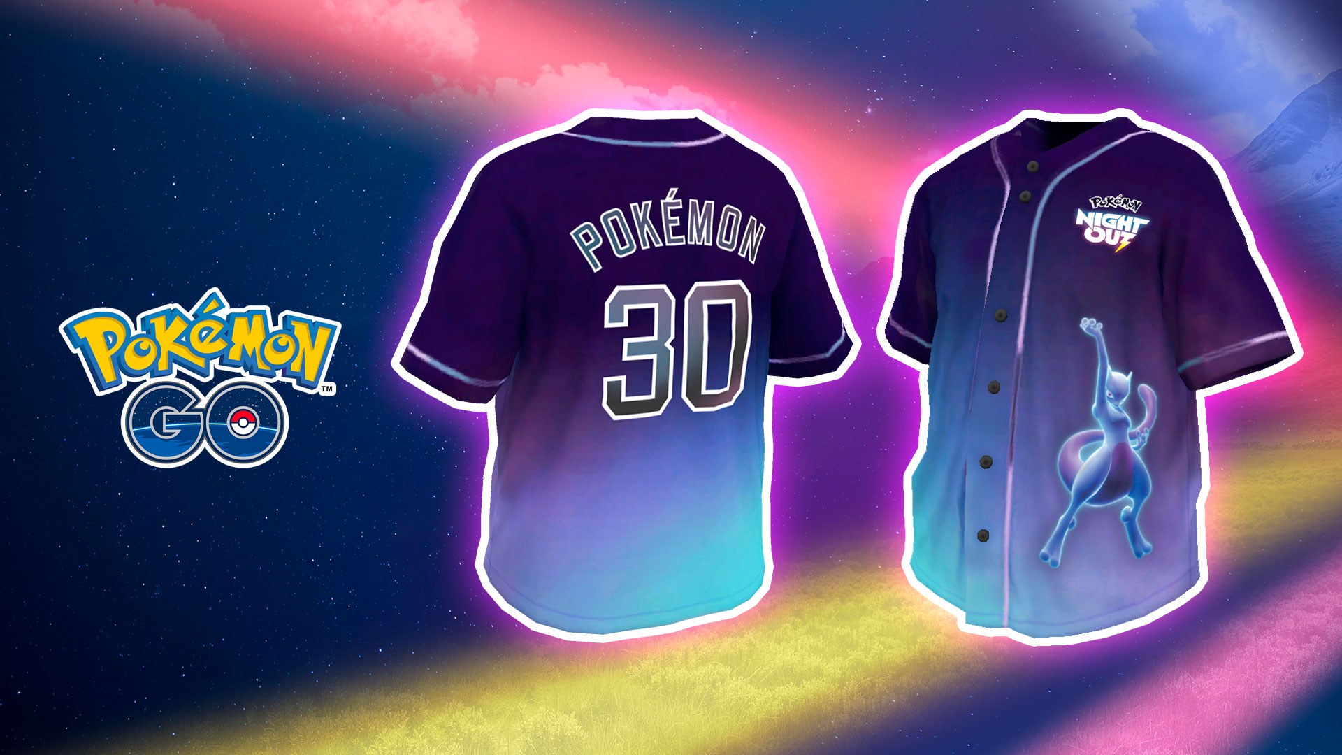Get Pokémon GO Night Out Baseball Jersey via Twitch Stream on October 24